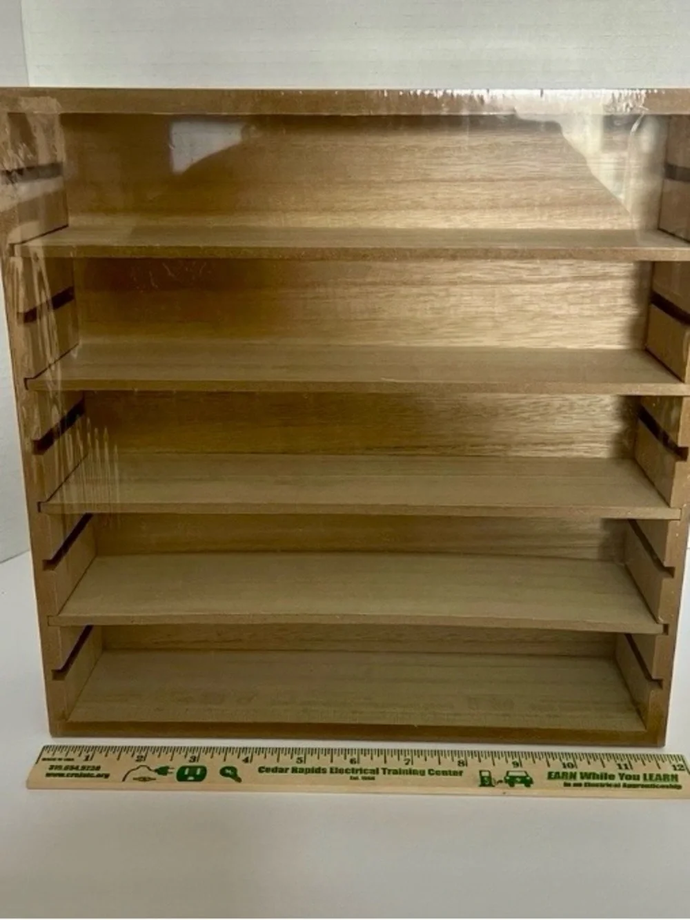NEW - 12x12 Adjustable‎ Wood Shelf Target Bullseye's Display RETIRED Rare